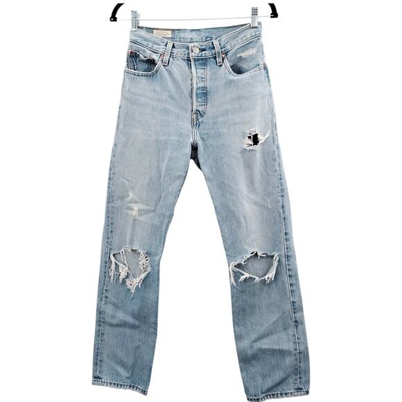 Levis 501 Crop Jeans - Picture 2 of 5